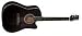 Silvertone SD20CE Cutaway Acoustic-Electric Guitar (Transparent Black)