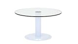 Clear Round Glass Global Coffee Table 700 dia clear