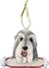Bearded Collie Christmas Ornament