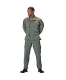 ULTRA FORCE OLIVE DRAB B.D.U. PANTS- 100% Cotton Rip Stop Material - Size S
