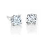 0.50ct Certified V.S Diamond Stud Earrings 14k Gold