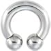 2 Gauge Steel Horseshoe Circular Barbell 5/8