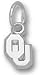 Oklahoma Sooners New OU 1/4 Charm - Sterling Silver Jewelry
