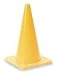 Industrial Grade 1YBW6 Safety Cone, Yellow, 18 In, Poly, 1.5 Lbs