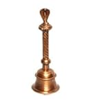 Brass Bell With Cobra - 7.5" High
