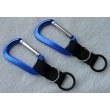 (2) Water Bottle Holders W/ Blue Aluminum Carabiner Attachments