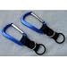 Tools & Hardware : (2) Water Bottle Holders With Blue Aluminum Carabiner Attachments