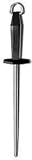 Steel, 10 in. Round, Smooth Polished, Black Nylon Handle