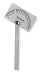 Westward 4KU93 Protractor, Steel, 6 In