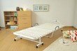 夏でも快適！安眠！！　天然木桐すのこベッド 折りたたみタイプ（ホワイト）