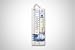 Thermometer, white, lighthouse motif 36x11x4.5