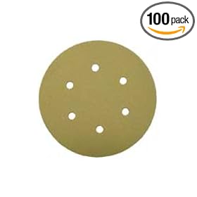 Mirka 23-378-120 6"  6-Hole 120 Grit Dustless Adhesive Sanding Discs - 100 Pack