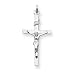 Sterling Silver Crucifix Pendant with 20 Inch Sterling Silver Chain