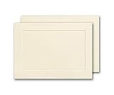 Ivory Vellum Panel Note Card and Envelope 20 sets