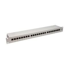 Cat. 6 Patchpanel 24-fach, vollgeschirmt