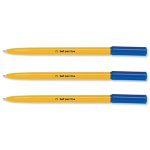 5 Star Office Ball Pen Yellow Barrel Fine 0.8mm 