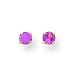 14k 3mm Synthetic Alexandrite BirthStone Earrings