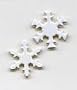 Creative Impressions Painted Metal Paper Fasteners, 50/Pkg, White - Snowflakes
