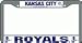 Kansas City Royals Chrome License Plate Frame