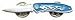 United Cutlery - Harley Davidson Collectible Pin - Blue Flame