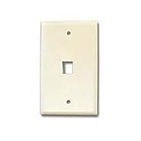 CAT5 Face Plate, 1-Hole - Beige