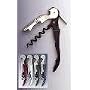 Pulltap Double hinged Waiter Style Corkscrew - Black. Set of 4
