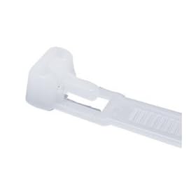 Cable Ties 7-1/2" Natural Releasable 100 Pcs.