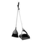 Oxo Good Grips Upright Broom and Dustpan Set, Silver