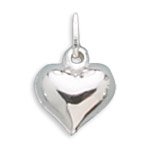 12mm Puffed Heart Charm