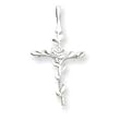 Sterling Silver Cross Pendant with 20 Inch Sterling Silver Chain