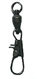 Sampo split-ring lock snap swivel (3 Pack) Test: 15 (B3LB); Color: Black