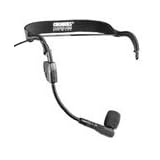 Shure WH30XLR Cardioid condenser headset mic with XLR connector.