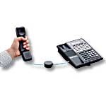 Conectol 16ft. Self-Retracting Phone Cord, In-Line, Black