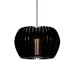 WAC Lighting QPLED315 Glossy Black / Brushed Nickel Uber 1 Light LED Quick Connect Pendant
