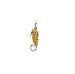 Enameled Sterling Silver Seahorse Charm. 1 Inch Long By 1/4 Inch Wide