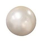 Max Fitness 65cm Exercise Ball with Foot Pump (Pearl White)