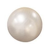 Max Fitness 65cm Exercise Ball with Foot Pump (Pearl White)