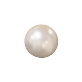  Max Fitness 65cm Exercise Ball with Foot Pump (Pearl White)