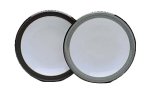 Denby Jet black tea plate