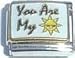 Clearly Charming You Are My Sunshine Italian Charm Bracelet Link