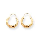 Sardelli - 14kt Gold Small Patterned Hoop Earrings