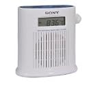 Sony ICFS79W AM/FM/Weather Band Digital Tuner Shower Radio (White)