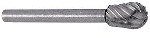 Carbide Cutter - Tapered Radius, 5/16 dia. #46-40134