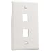 Petra 310-202Wh Keystone Wall Plates (2-Cavity, White)