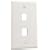 Petra 310-202Wh Keystone Wall Plates (2-Cavity, White)