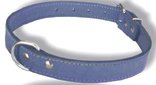 20 inch Blue Leather dog collar - one of our dog collars in leather