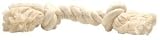 2 Knot Medium Rug Rope Bone - White (7 inch)