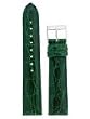 Watchband Genuine Crocodile 22mm Forest green Watchband Genuine Crocodile 22mm Forest green
