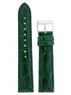Watchband Genuine Crocodile 22mm Forest green