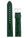Watchband Genuine Crocodile 22mm Forest green